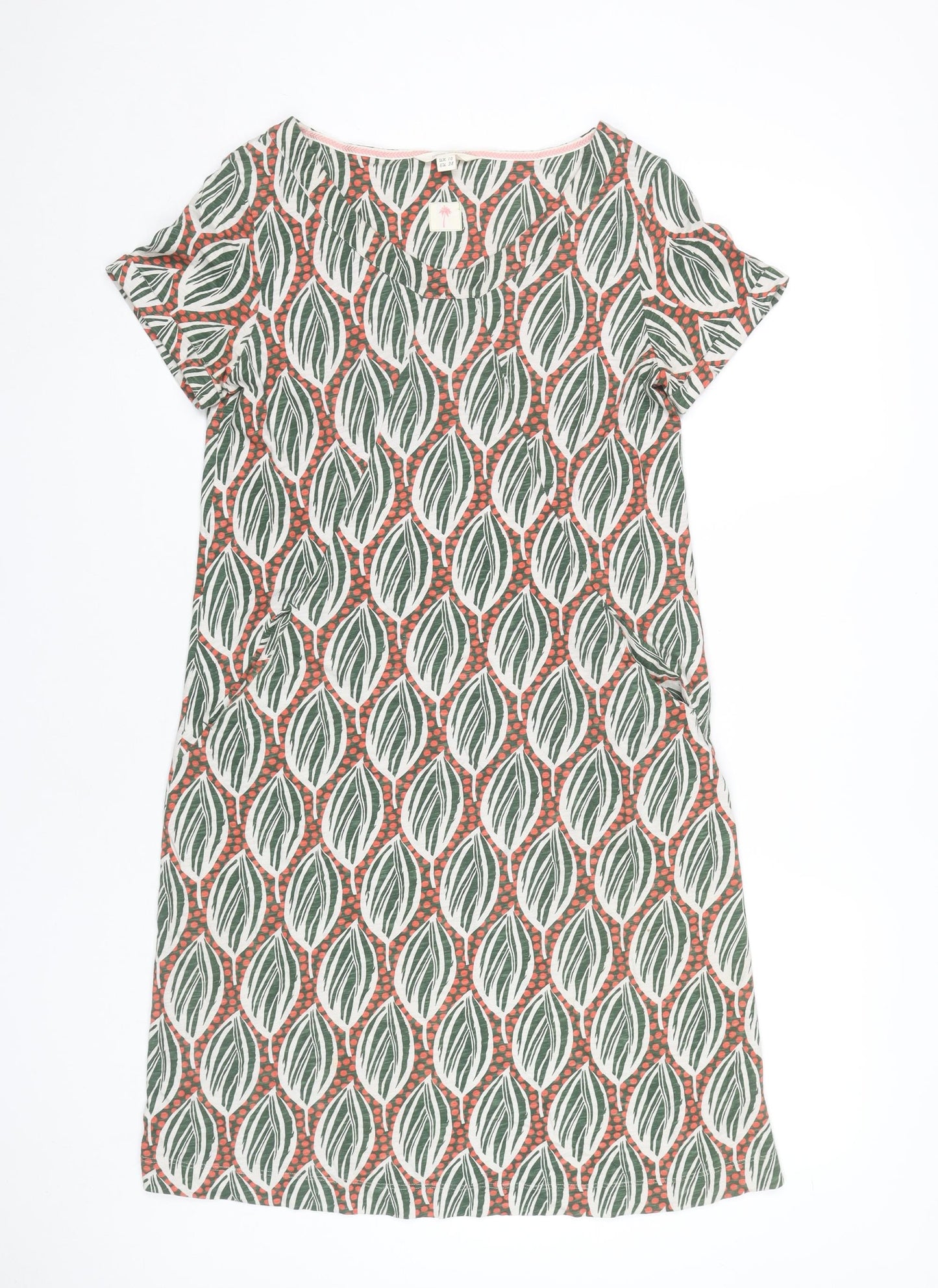 White Stuff Women’s Multicoloured Size 10 Cotton Shift Dress