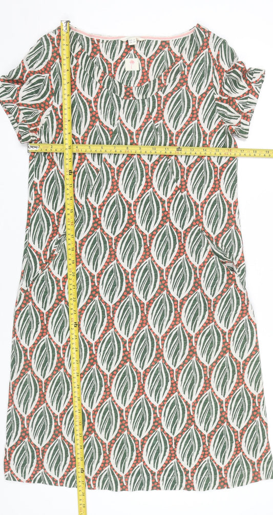 White Stuff Women’s Multicoloured Size 10 Cotton Shift Dress