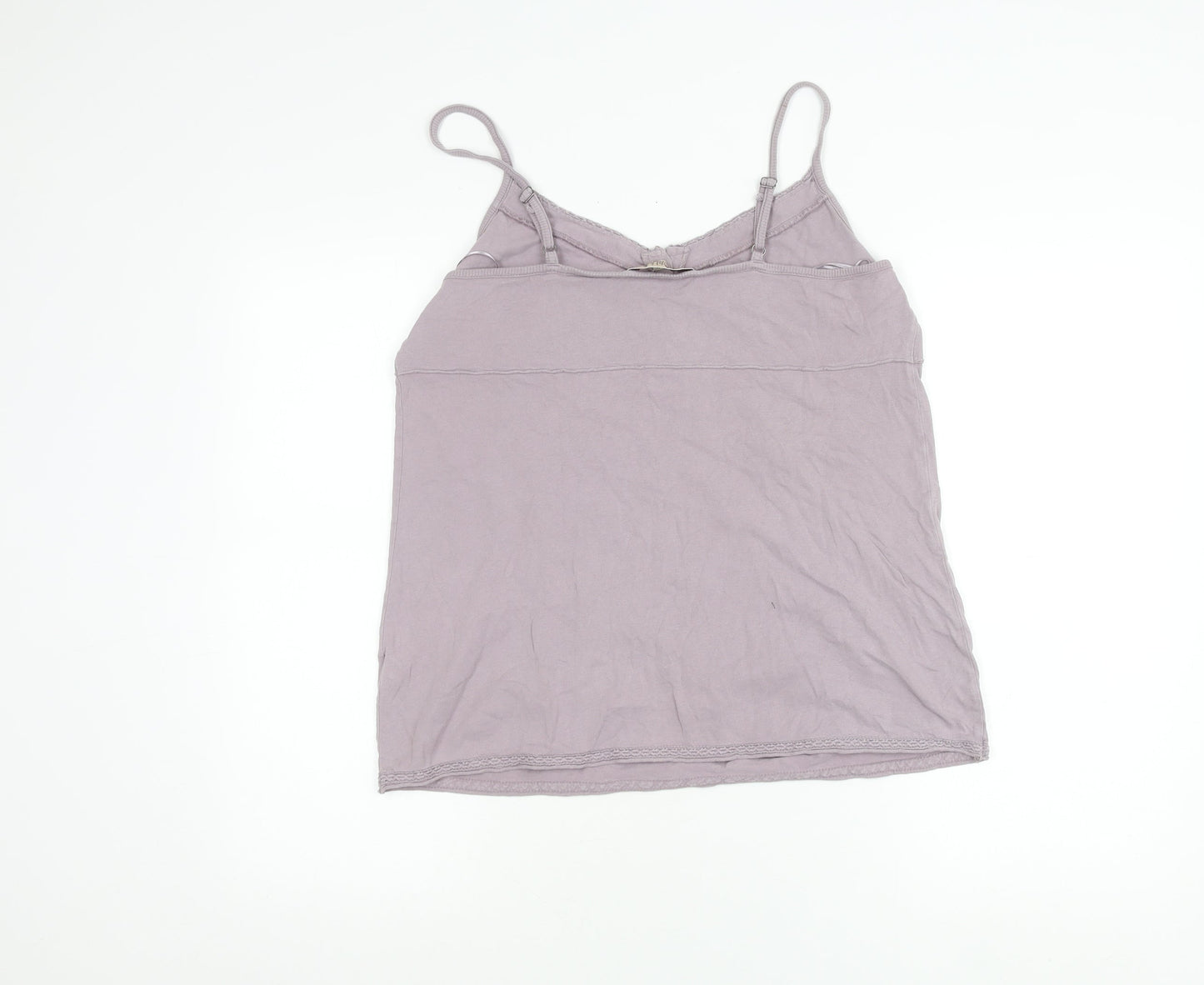 Fat Face Women’s Purple Camisole Tank Top Size 12 Cotton Summer