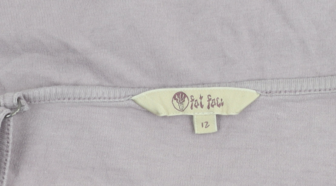 Fat Face Women’s Purple Camisole Tank Top Size 12 Cotton Summer