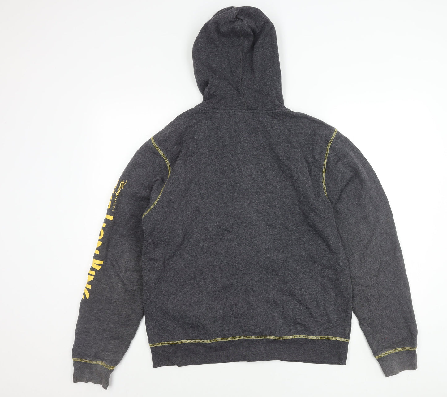 Disney Men's Grey Lion King Hoodie Jacket M Full Zip Fleece