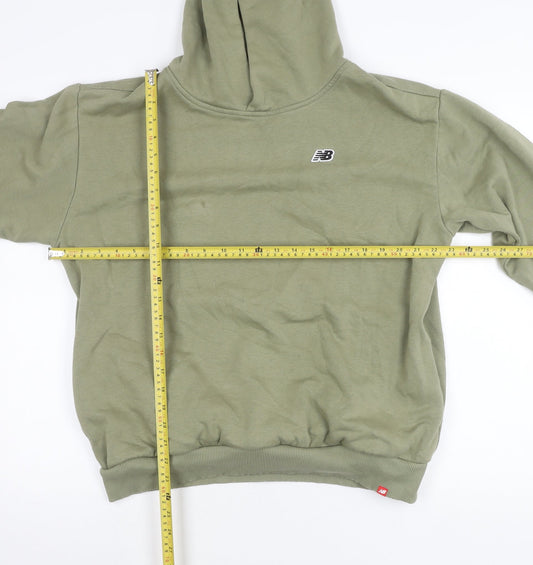 New Balance Mens Green Pullover Hoodie Small Regular Fit Sportswear