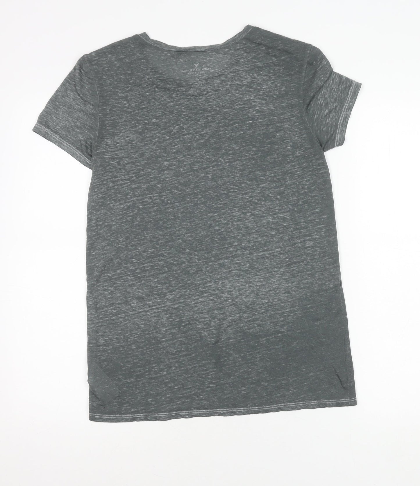 American Eagle Womens Grey Elephant Graphic T-Shirt Size S