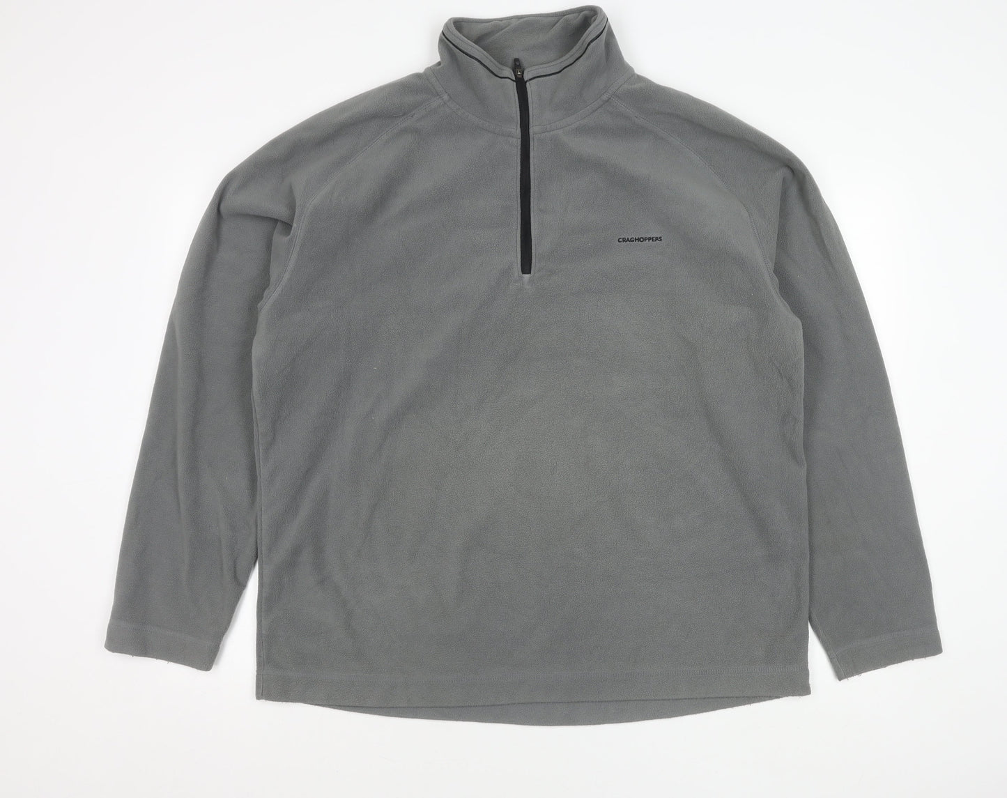 Craghoppers Mens Grey 2XL Fleece Pullover Sweatshirt Outdoor 1/2 Zip