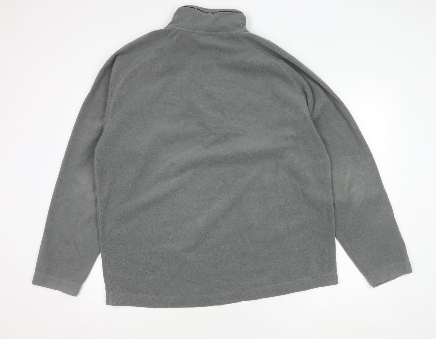 Craghoppers Mens Grey 2XL Fleece Pullover Sweatshirt Outdoor 1/2 Zip