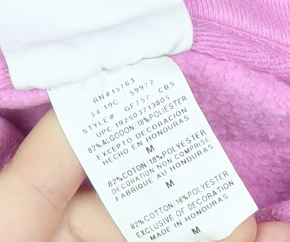 Champion Women’s Pink Hoodie Medium Reverse Weave Cotton Blend