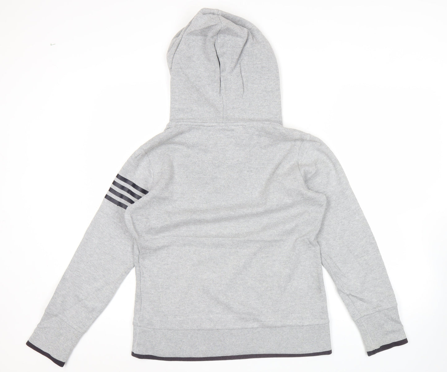 Fila Mens Grey Henley Hoodie Size M Hooded Sweatshirt Logo Sports