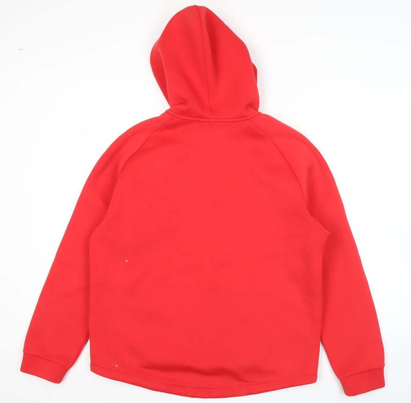 Adidas Men’s Red Full Zip Hoodie S Logo Sports Training