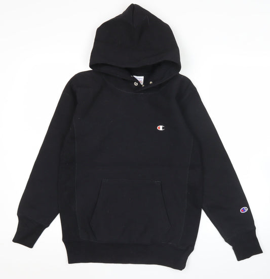 Champion Men's Black Small Pullover Hoodie Reverse Weave