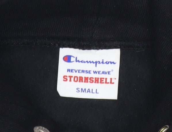 Champion Men's Black Small Pullover Hoodie Reverse Weave