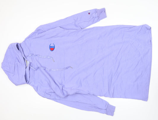 Champion Women’s Purple Tunic Hoodie Dress Size M Long Sleeve