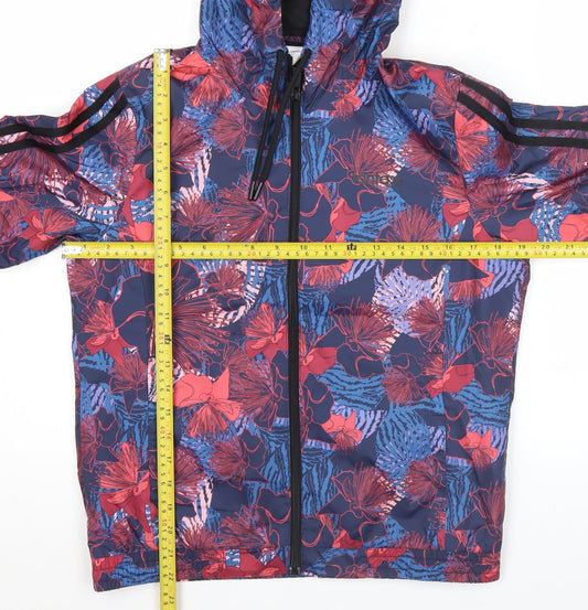 Anta Womens Multicoloured Floral Windbreaker Jacket Size 10