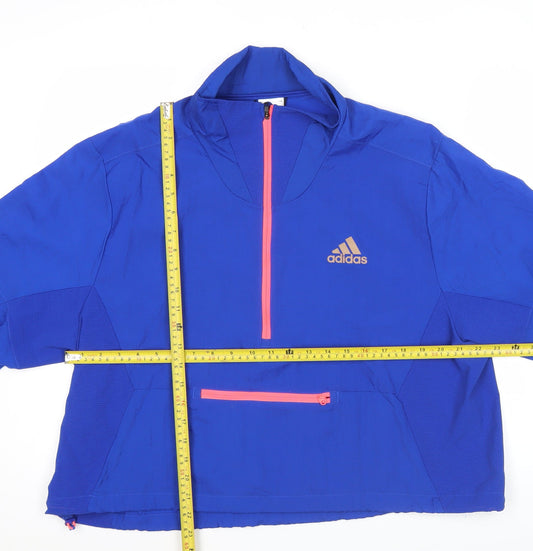 Adidas Men’s Blue Sports Pullover Sweatshirt S Lightweight