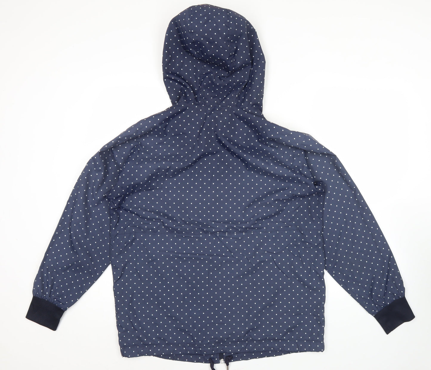 Adidas Women’s Blue Polka Dot Windbreaker Jacket Size 8