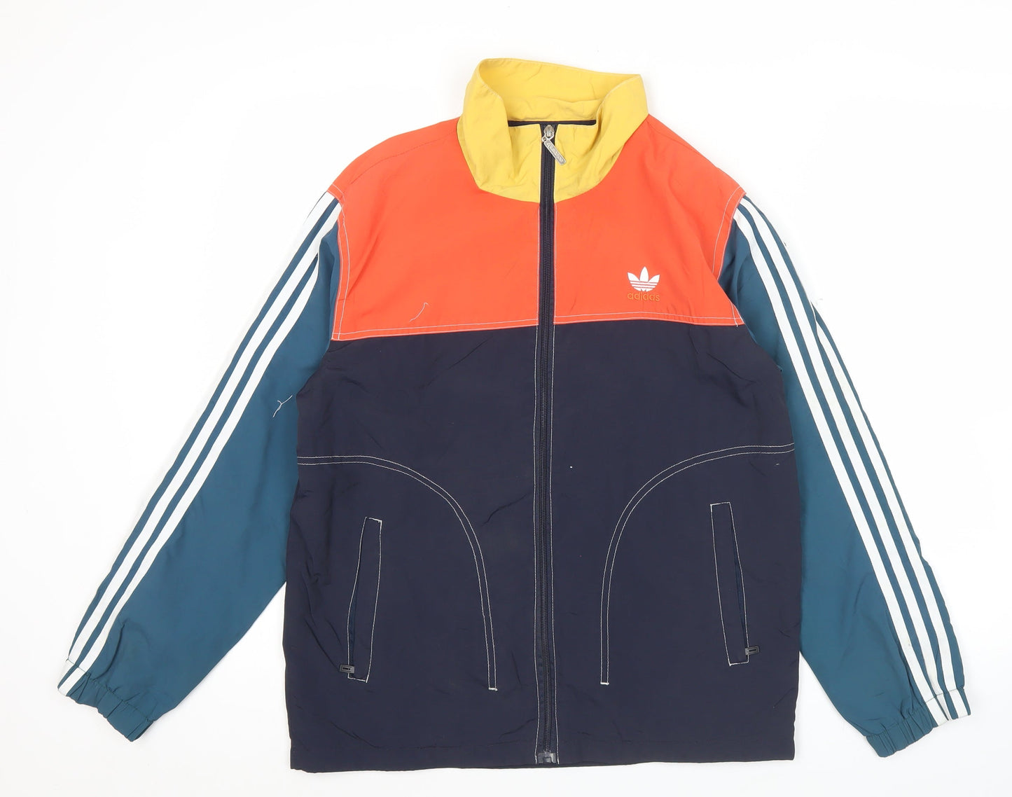 Adidas Men’s Multicoloured Track Jacket M Colourblock Full Zip