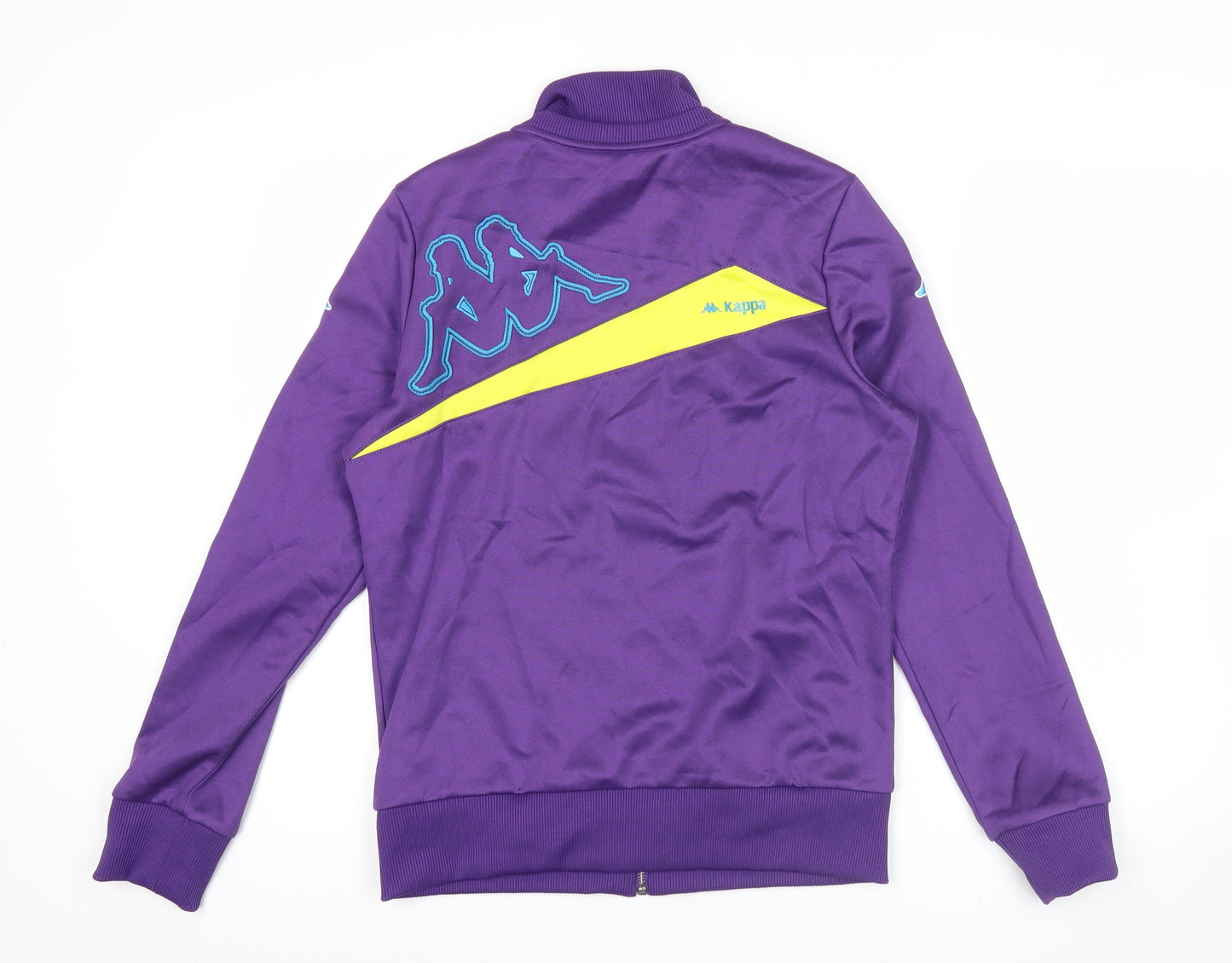Kappa Women’s Purple Track Jacket Size 12 Full Zip Logo Sportswear