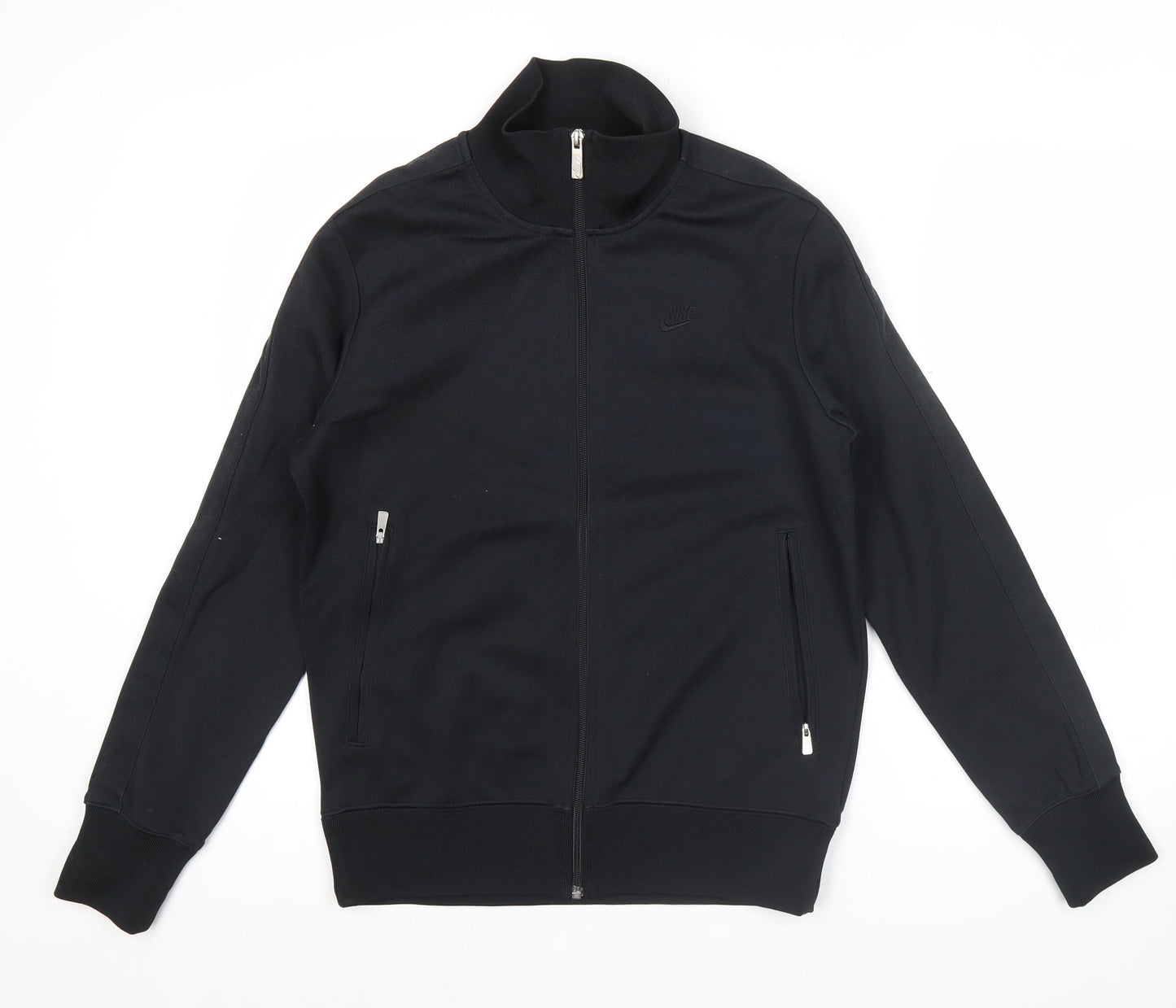 Nike Men's Black Track Jacket M Regular Fit Polyester Cotton