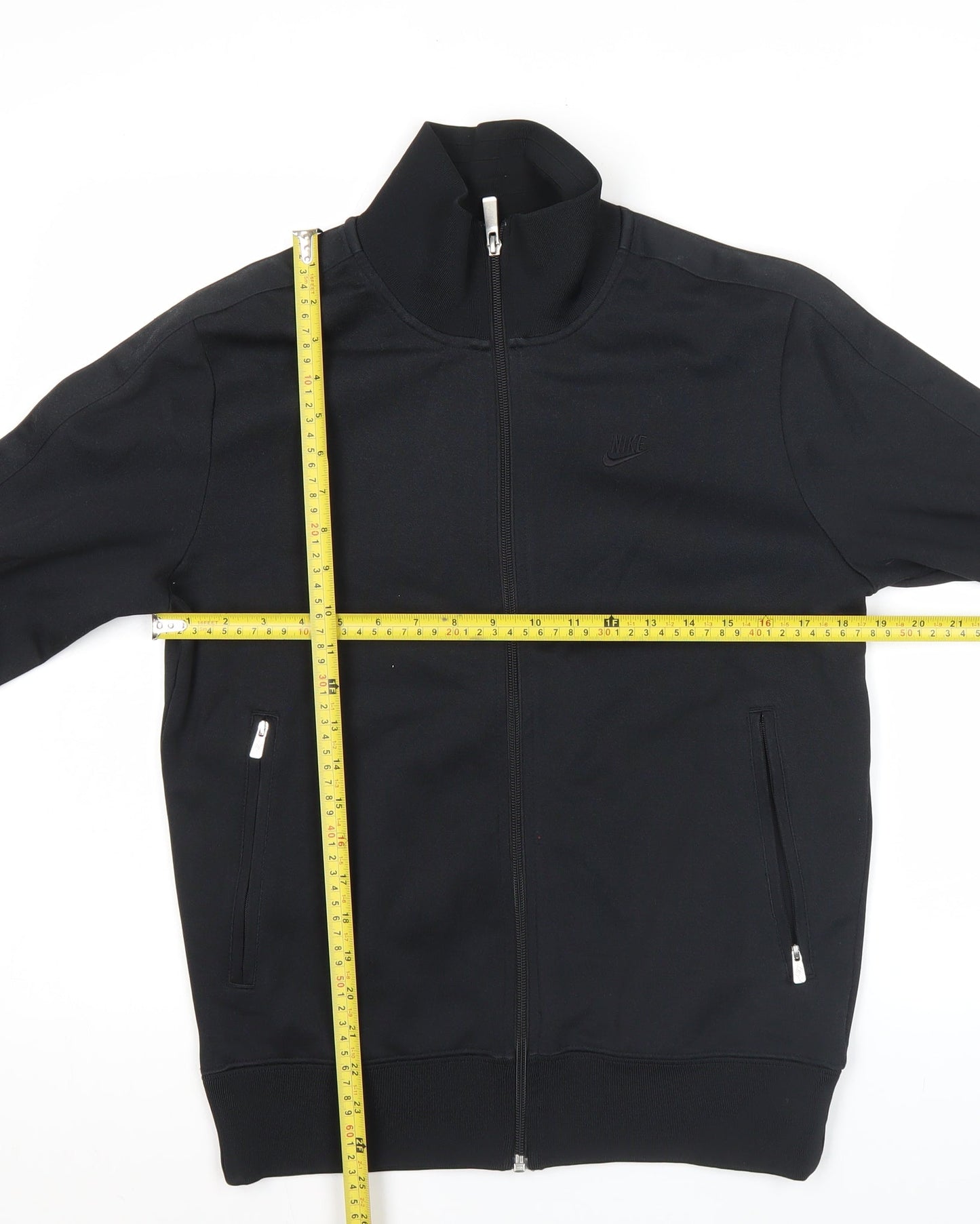 Nike Men's Black Track Jacket M Regular Fit Polyester Cotton