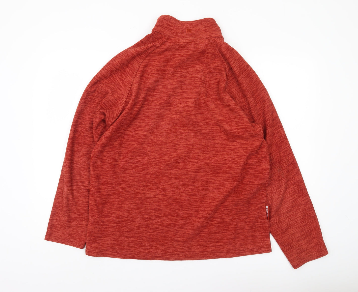 Mountain Warehouse Mens Red Fleece Pullover Sweatshirt M 1/4 Zip Hiking