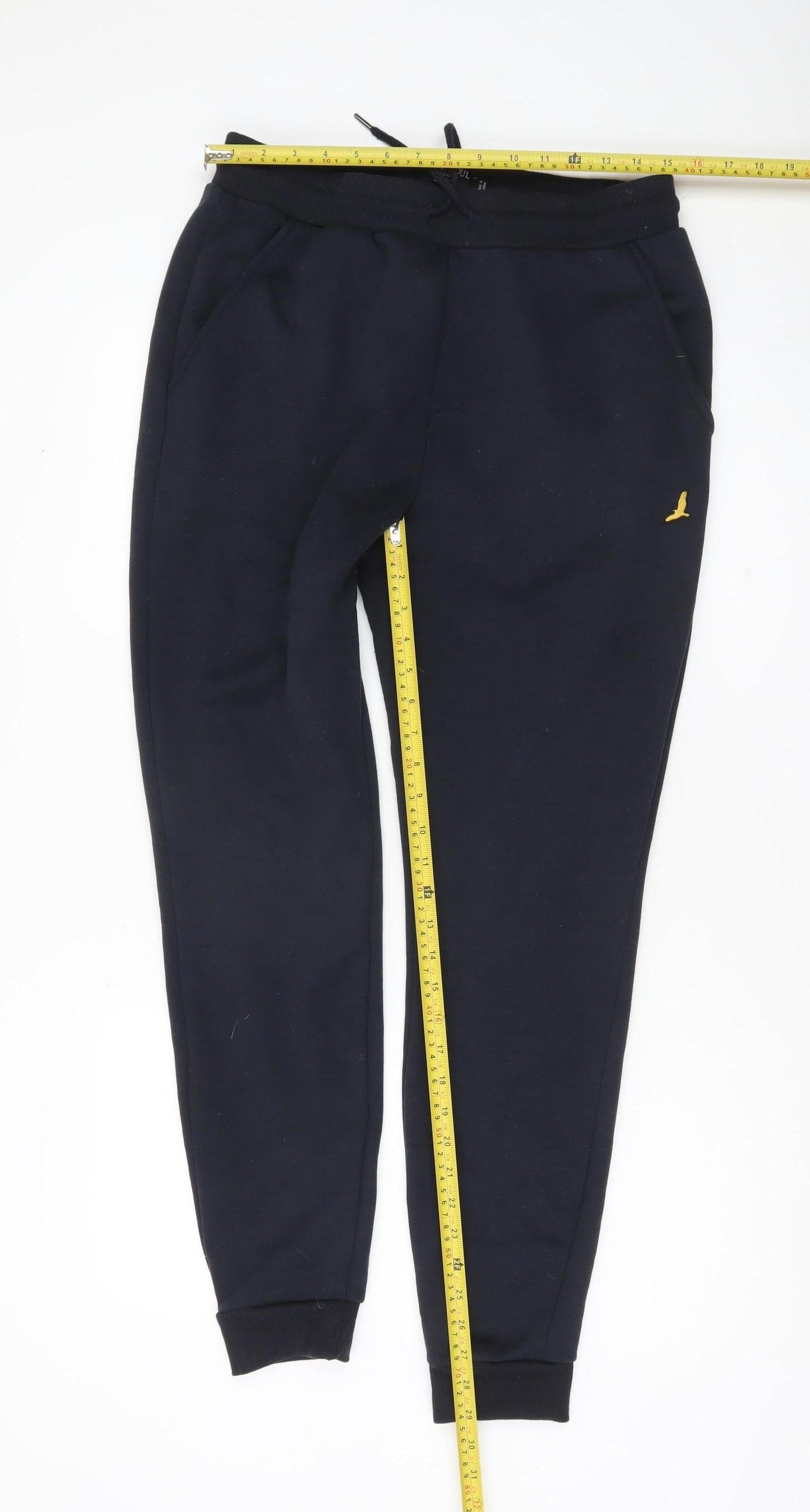 Brave Soul Men's Black Joggers Large Polyester Casual Trousers