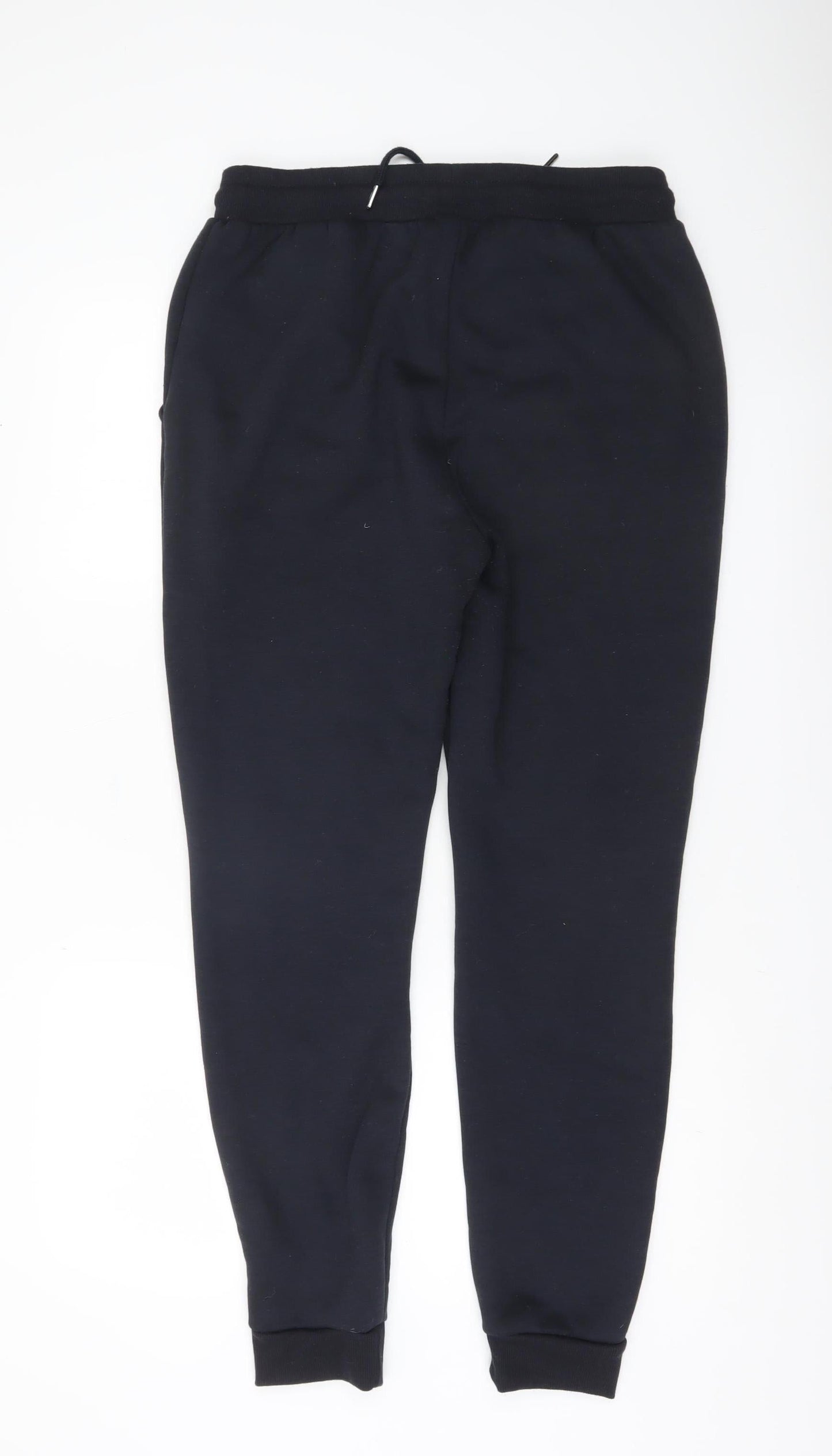 Brave Soul Men's Black Joggers Large Polyester Casual Trousers