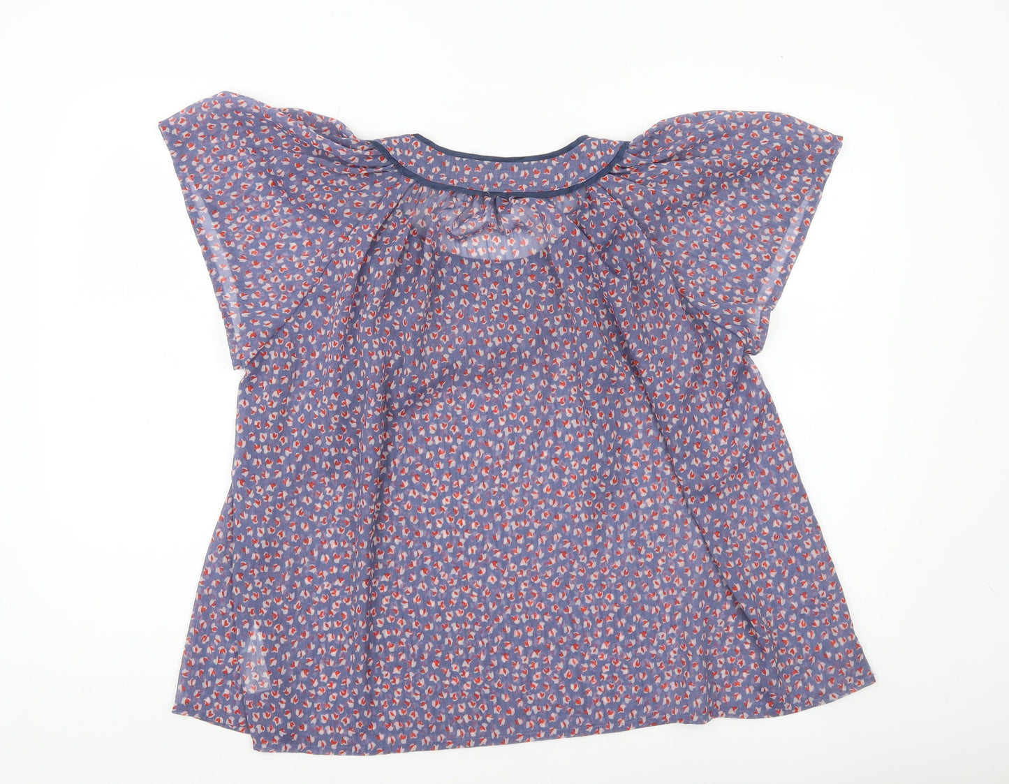 French Connection Women’s Blue Floral Tunic Blouse Size 6