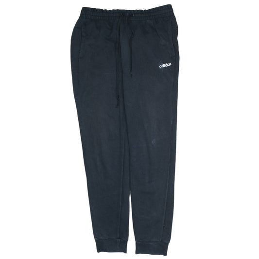 Adidas Women’s Black Jogger Trousers L Regular Cotton Blend