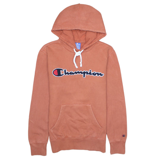 Champion Men’s Brown Small Pullover Hoodie Logo Sweatshirt
