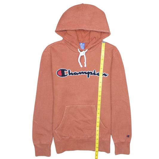 Champion Men’s Brown Small Pullover Hoodie Logo Sweatshirt