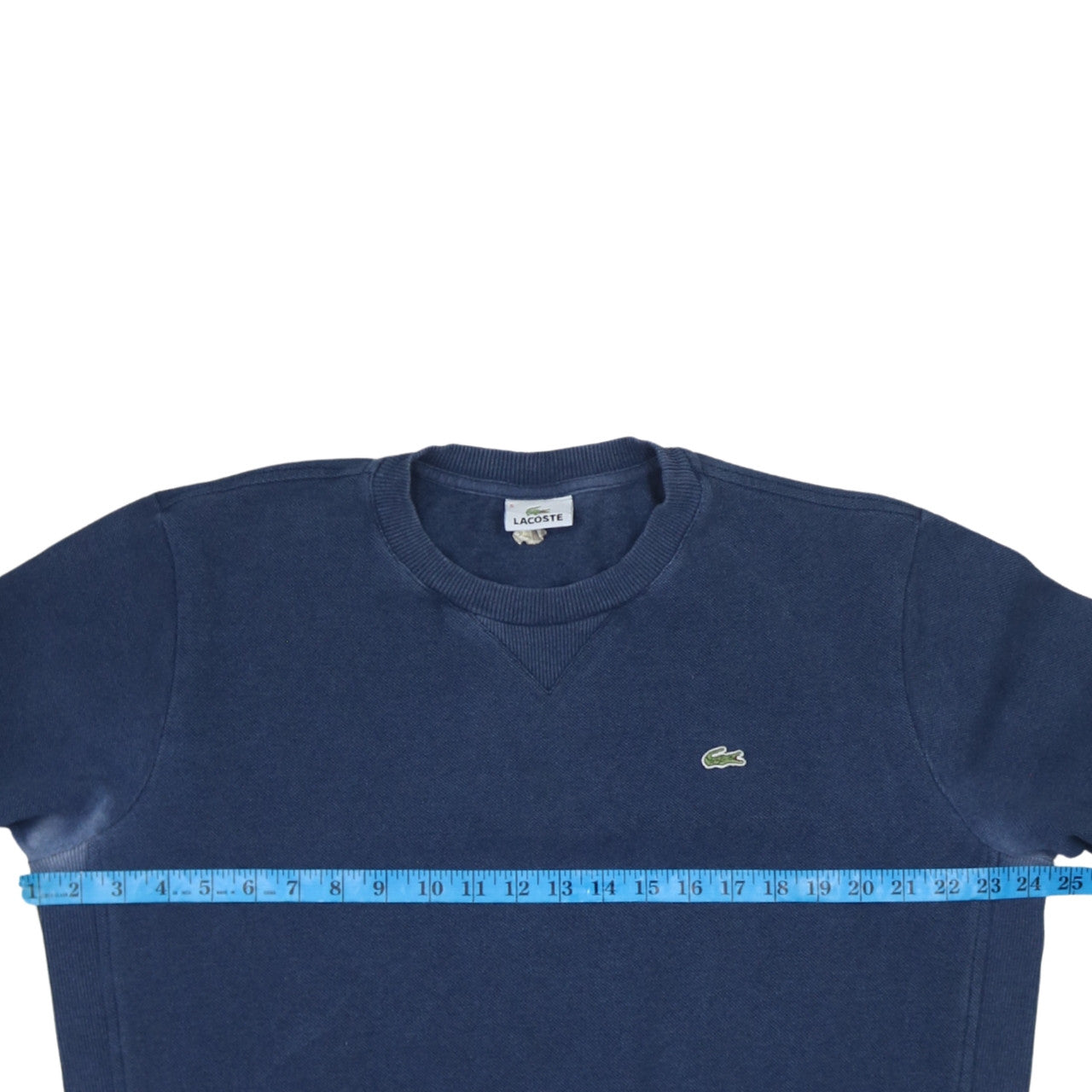 Lacoste Men’s Blue Cotton Crew Neck Sweatshirt Size L Pullover