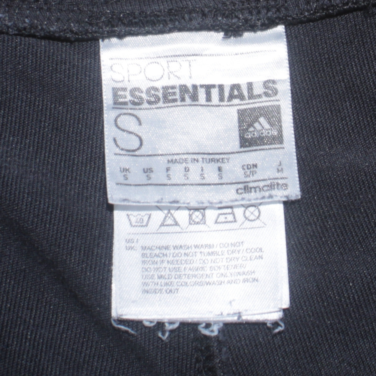 Adidas Womens Black Joggers Size S Regular Fit Logo Sports Trousers