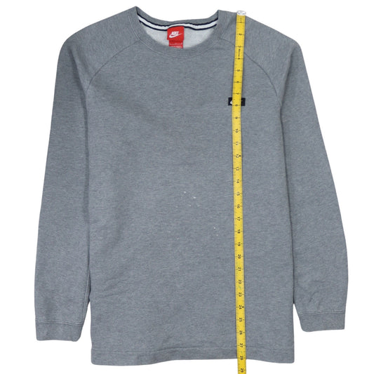 Nike Men’s Grey Pullover Sweatshirt L Crew Neck Regular Fit
