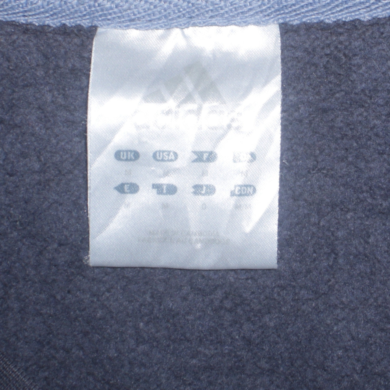 Adidas Men’s Blue Crew Neck Logo Sweatshirt Size L Regular Fit
