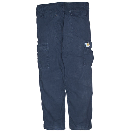 Carhartt Men’s Blue Cargo Workwear Trousers Size M Cotton