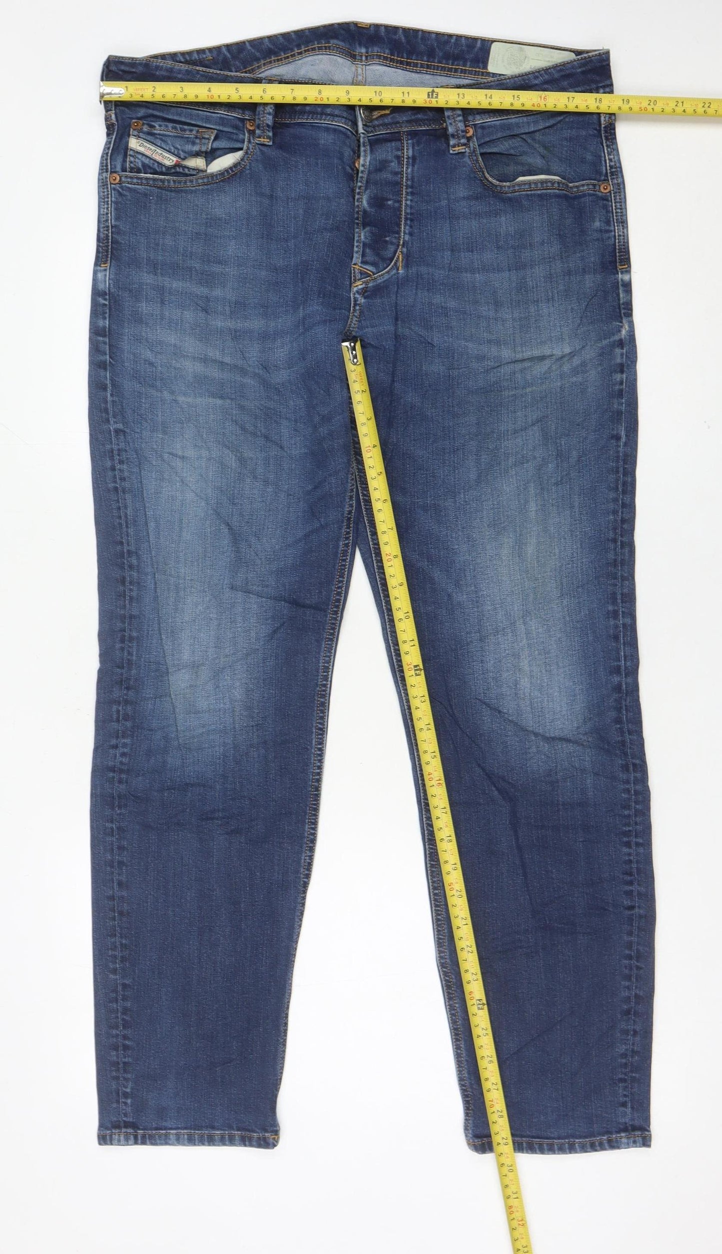 Diesel Men’s Blue Slim Fit Skinny Jeans Size 36W x 32L Denim