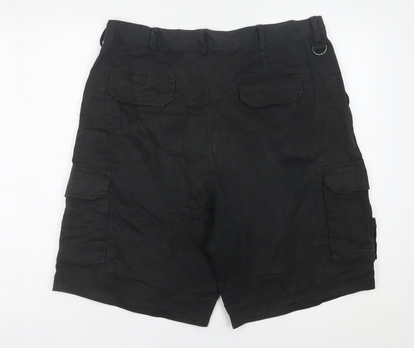 Dickies Men’s Black Cargo Shorts L 36in Workwear Cotton Blend