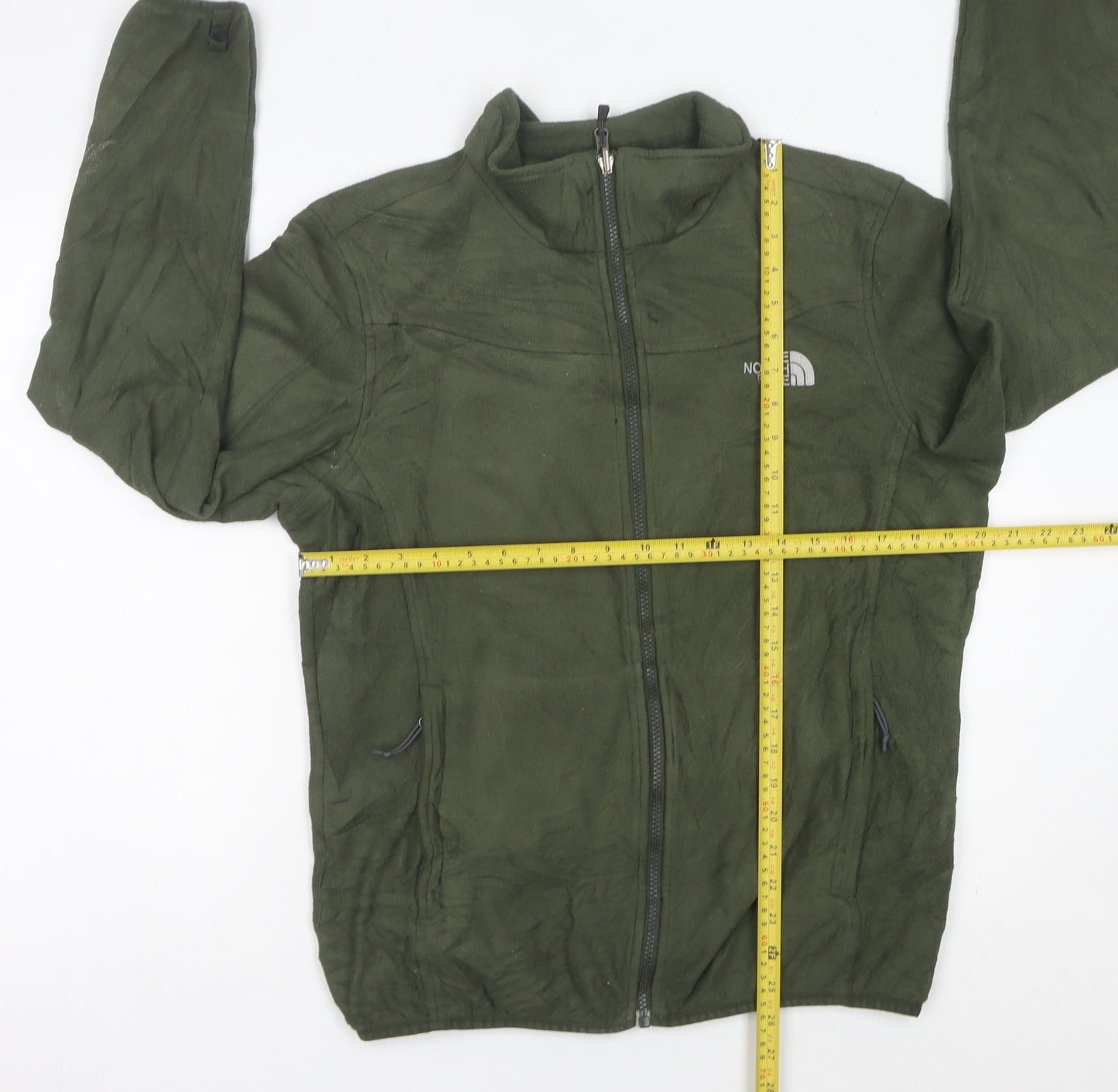 The North Face Men's Green Fleece Full Zip Jacket Size M