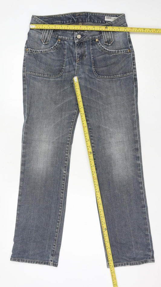 Lee Women Blue Straight Fit Jeans W31 L31 Denim Classic