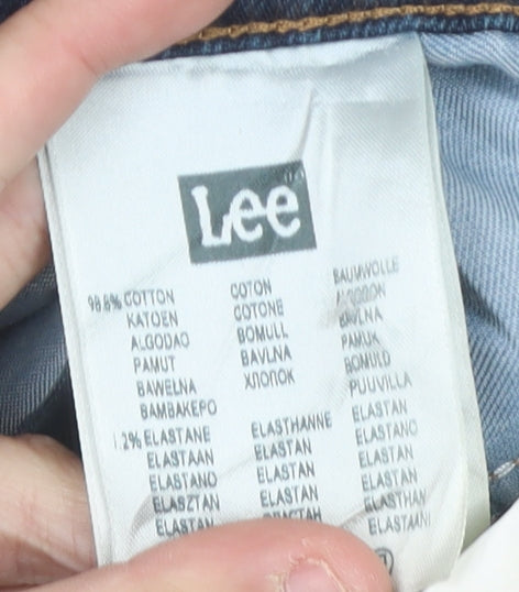 Lee Men’s Blue Brooklyn Straight Jeans W38 L32 Denim Regular Fit