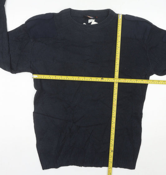 Dickies Men’s Blue Medium Crew Neck Pullover Work Jumper