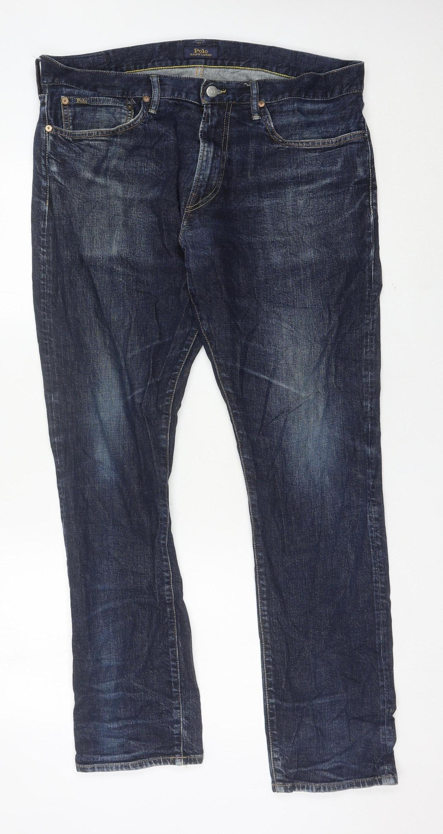 Polo Ralph Lauren Men’s Blue Slim Straight Jeans 36x32
