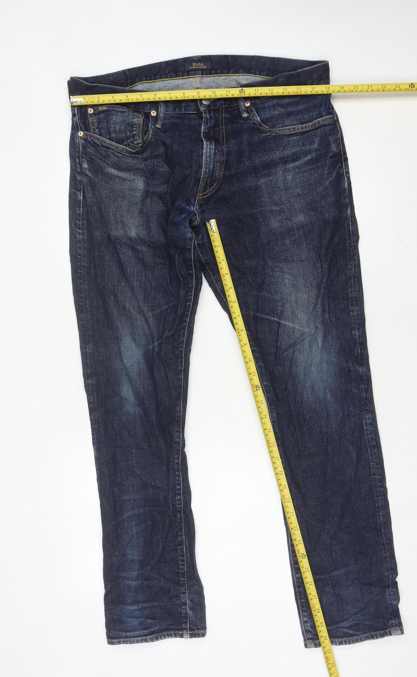 Polo Ralph Lauren Men’s Blue Slim Straight Jeans 36x32