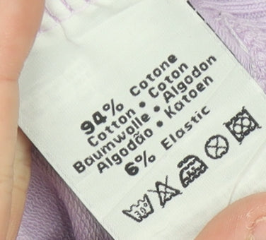 Kappa Womens Purple Full Zip Sweatshirt Medium Cotton Blend