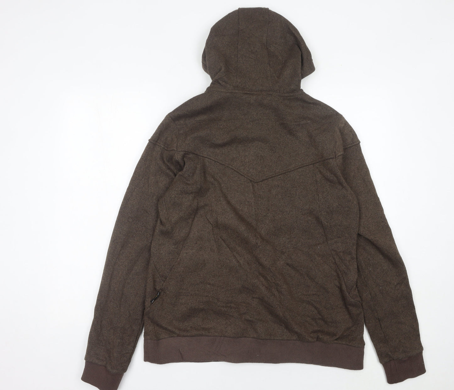 Jack Wolfskin Women Brown Hooded Full Zip Jacket Size 16 Outdoor