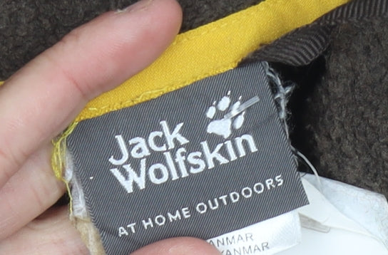 Jack Wolfskin Women Brown Hooded Full Zip Jacket Size 16 Outdoor