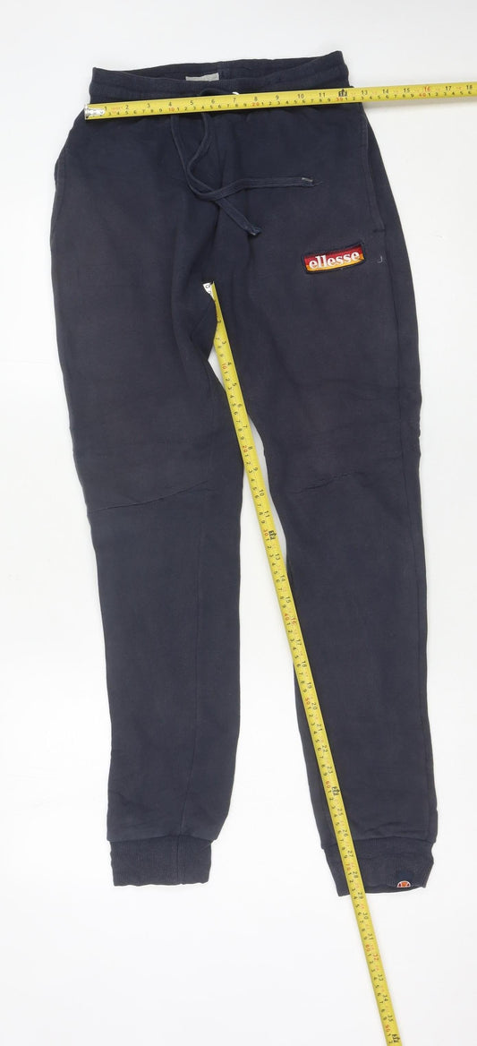 Ellesse Men’s Blue Jogger Sweatpants Size S Cotton Blend