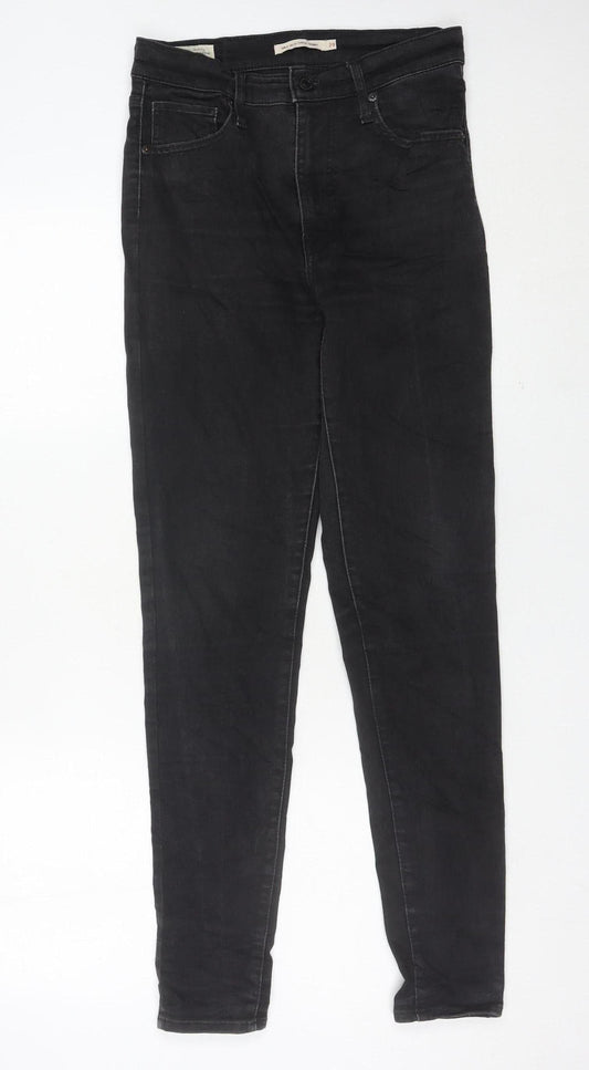Levi's Women's Black Mile High Super Skinny Jeans Size 12 High Rise