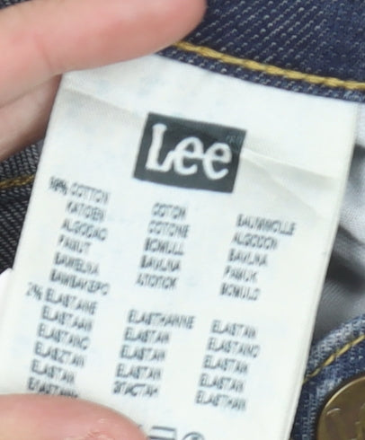 Lee Men's Blue Daren Straight Jeans W34 L36 Regular Fit Denim