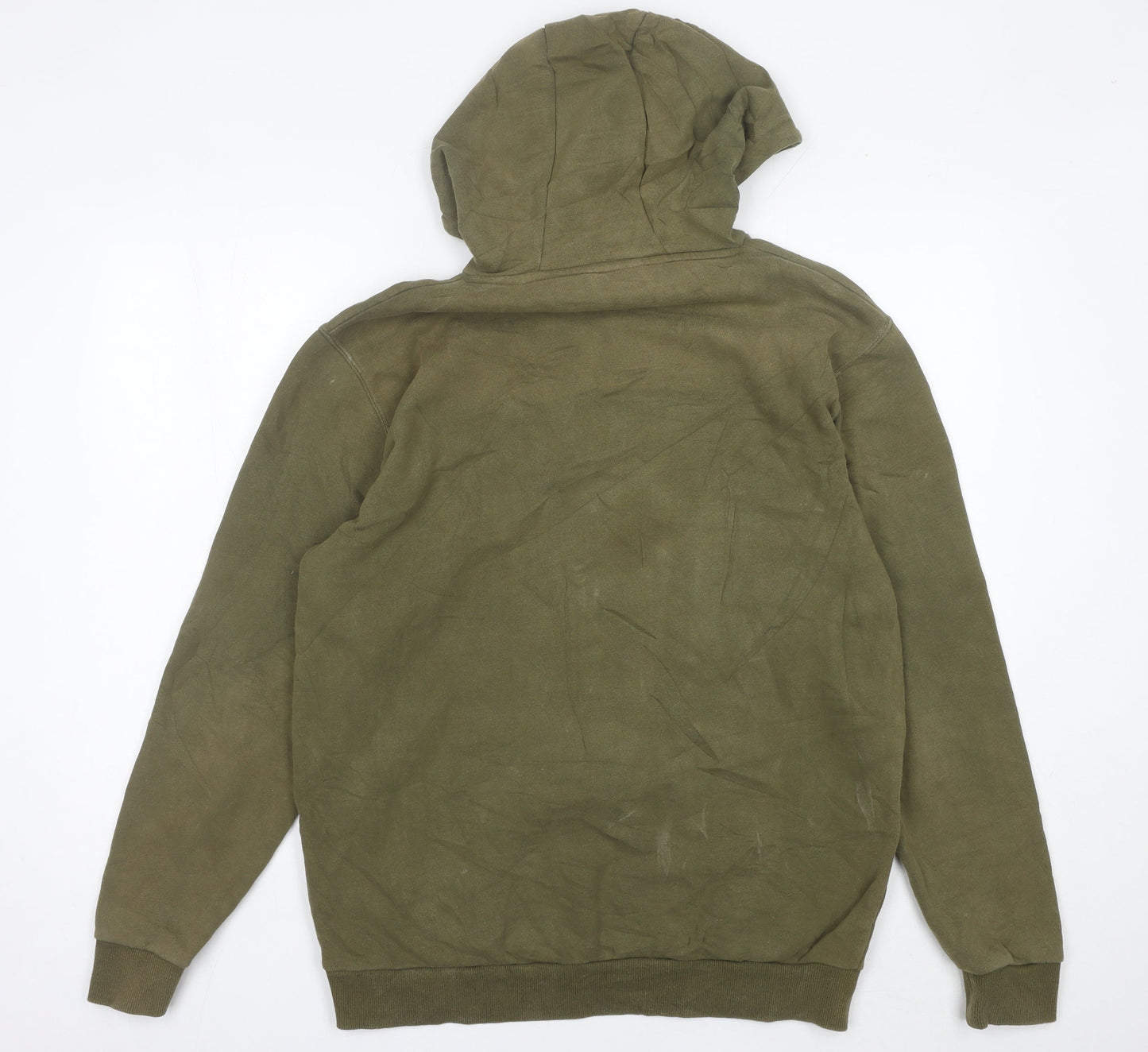 Ellesse Mens Green Pullover Hoodie Sweatshirt Size M Regular Fit