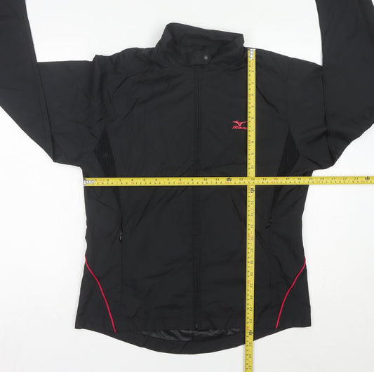 Mizuno Womens Black Size 10 Windbreaker Running Jacket
